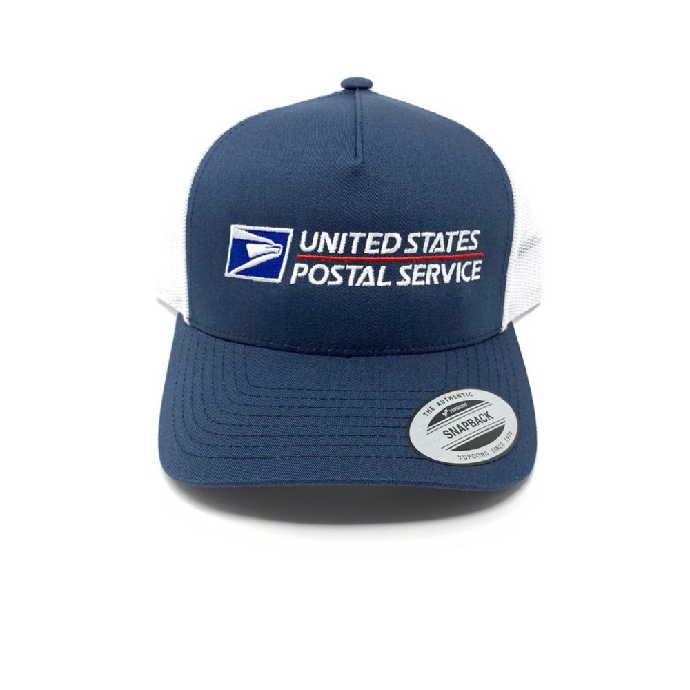 Postal Office Logo Trucker curved Brim Cap Hat USPS Mailman